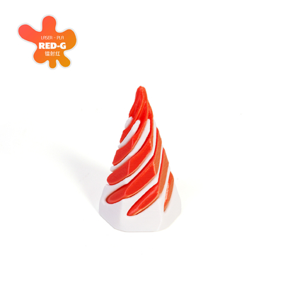 PLA 3Dプリント 渦巻き糸錯覚 ピラミッドを通る フィジット玩具 子供と大人のために