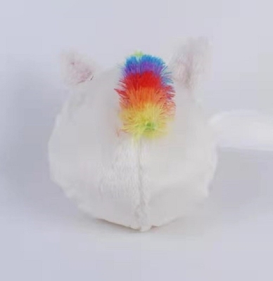 ユニセックス 柔らかい彩虹 膨らませられるユニコーンボール 10インチ プルーシュ トイ パンプとPVC 内部のボール素材