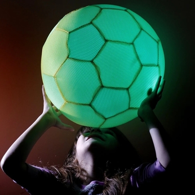 BM-B-006 0〜24ヶ月 年齢範囲 柔らかい新品 メッシュ LED サッカーボール