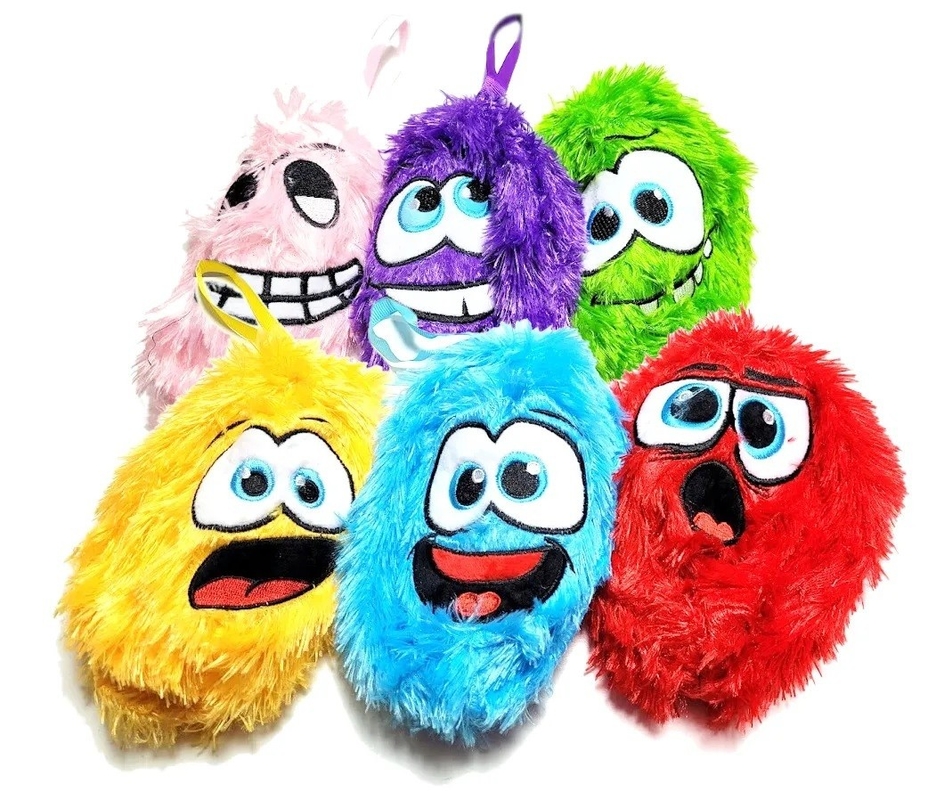 FUZZY BALL EMOT 15cm 毛皮の毛皮のボール エモーション タッセル 内部のボール素材 PVC 15cm